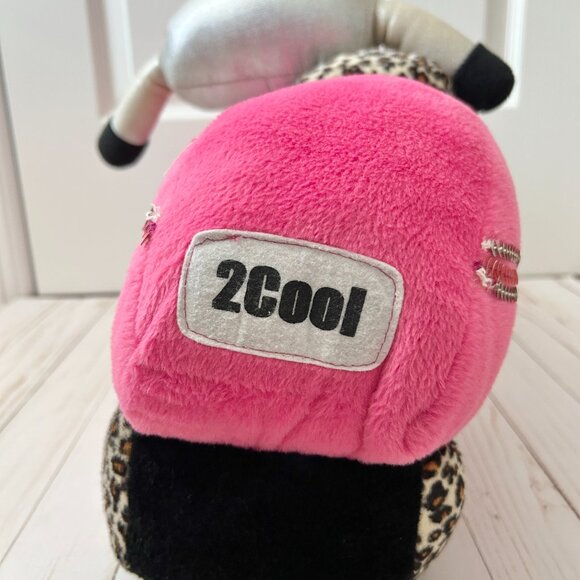 Libby Lu Hot Pink Cheetah Print Motorcyle Y2K Decorative Throw Pillow - Picture 4 of 8